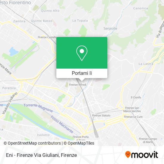 Mappa Eni - Firenze Via Giuliani