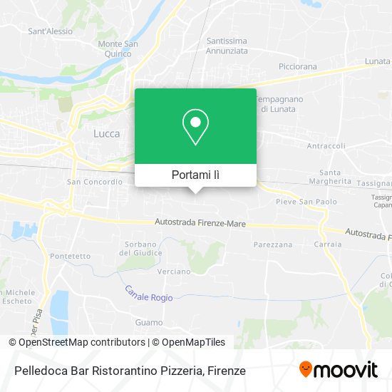Mappa Pelledoca Bar Ristorantino Pizzeria