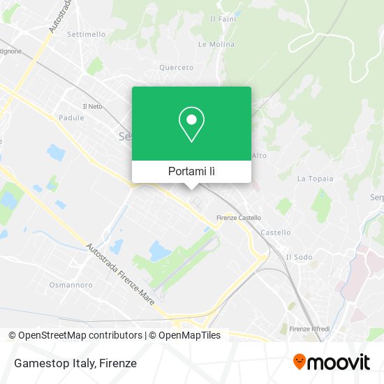 Mappa Gamestop Italy