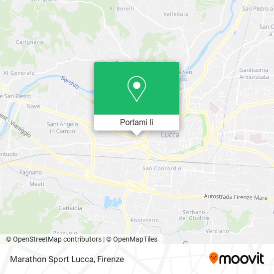 Mappa Marathon Sport Lucca