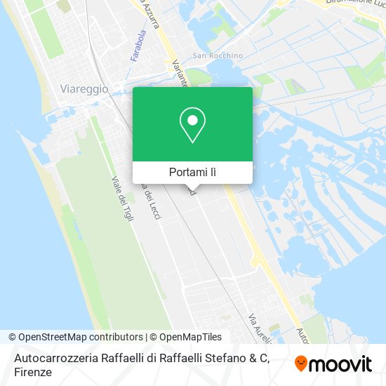 Mappa Autocarrozzeria Raffaelli di Raffaelli Stefano & C