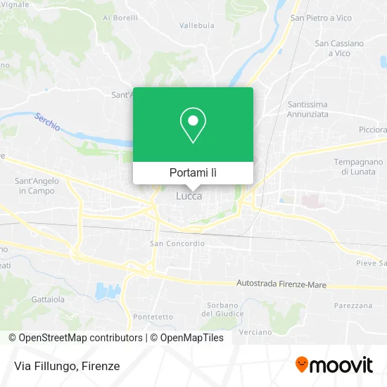 Mappa Via Fillungo