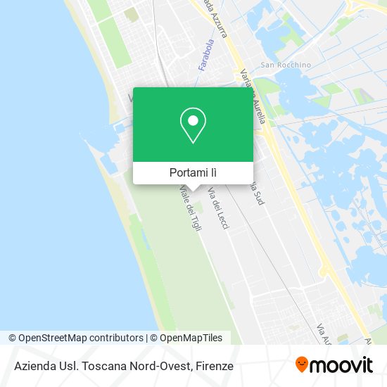 Mappa Azienda Usl. Toscana Nord-Ovest