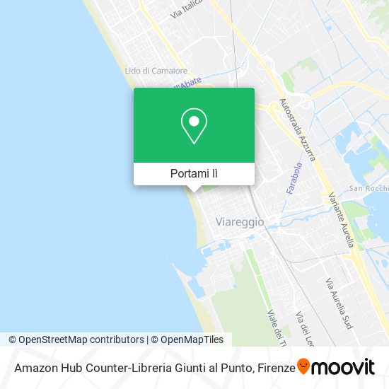 Mappa Amazon Hub Counter-Libreria Giunti al Punto