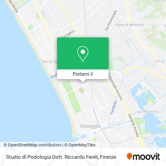 Mappa Studio di Podologia Dott. Riccardo Fenili