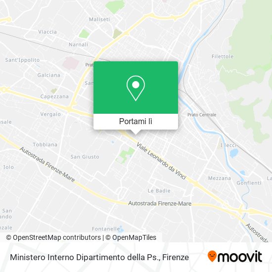 Mappa Ministero Interno Dipartimento della Ps.