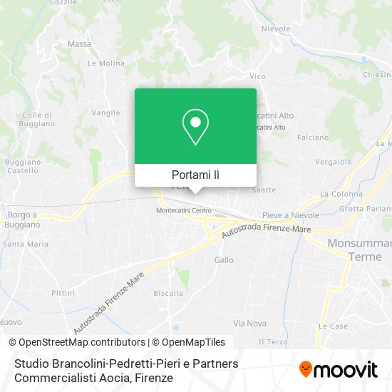 Mappa Studio Brancolini-Pedretti-Pieri e Partners Commercialisti Aocia