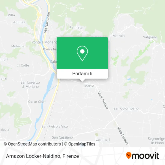 Mappa Amazon Locker-Naldino