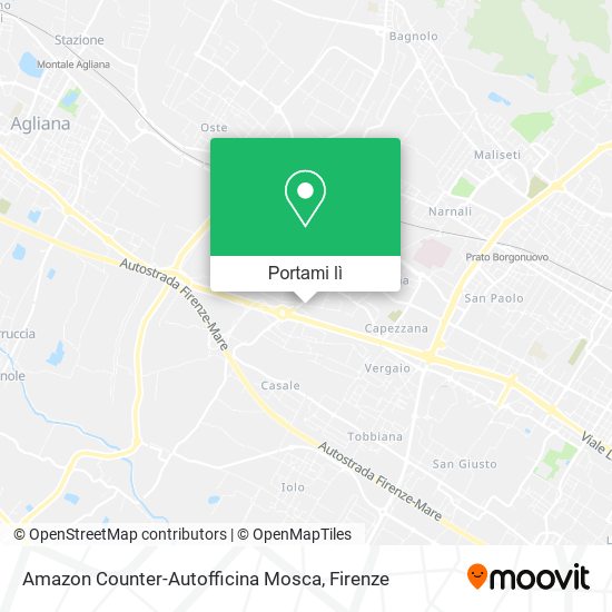 Mappa Amazon Counter-Autofficina Mosca