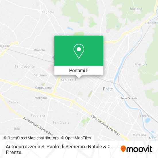 Mappa Autocarrozzeria S. Paolo di Semeraro Natale & C.