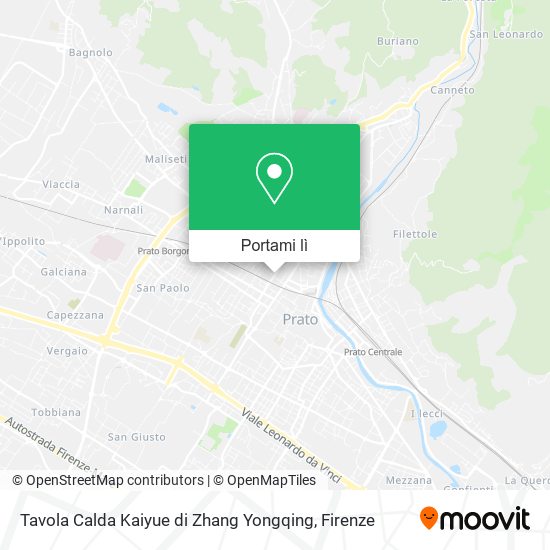Mappa Tavola Calda Kaiyue di Zhang Yongqing