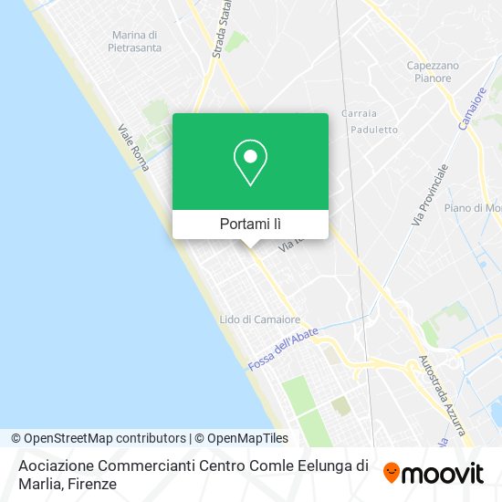 Mappa Aociazione Commercianti Centro Comle Eelunga di Marlia