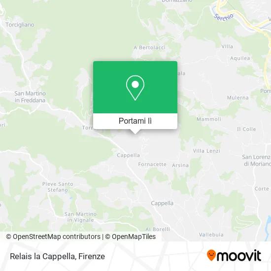 Mappa Relais la Cappella