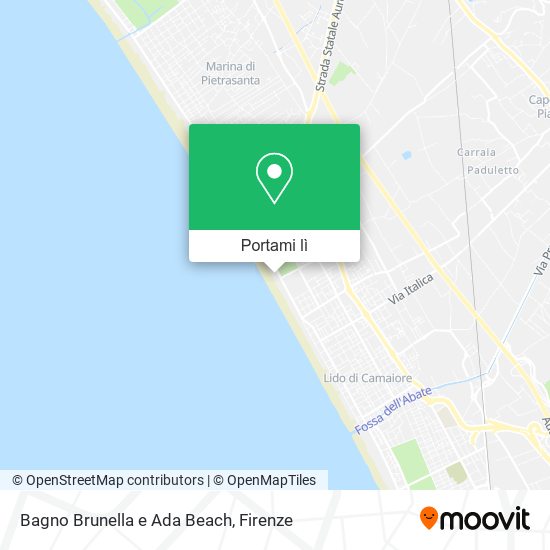 Mappa Bagno Brunella e Ada Beach