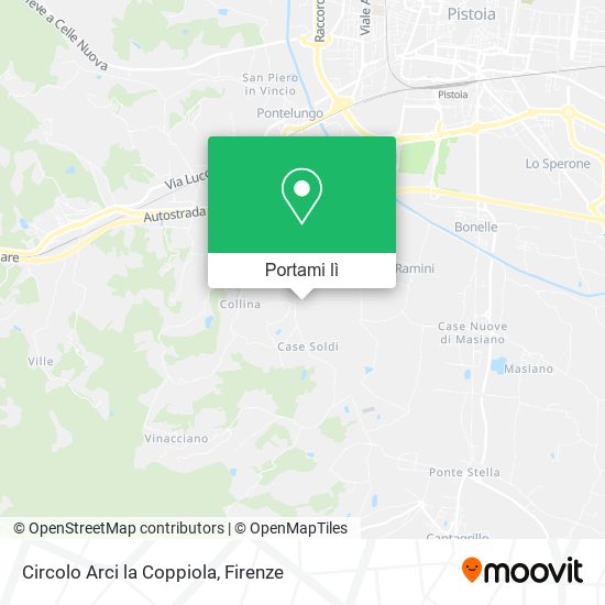 Mappa Circolo Arci la Coppiola