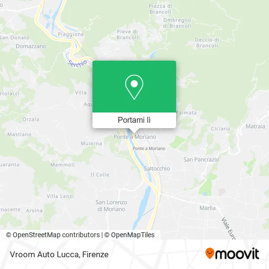 Mappa Vroom Auto Lucca