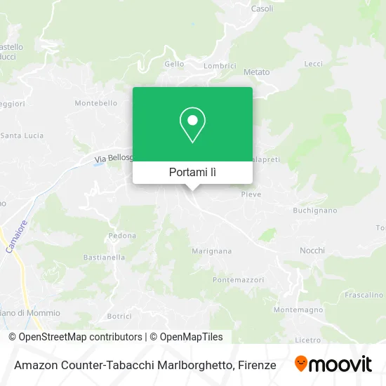 Mappa Amazon Counter-Tabacchi Marlborghetto