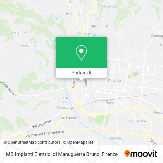 Mappa MB Impianti Elettrici di Manuguerra Bruno