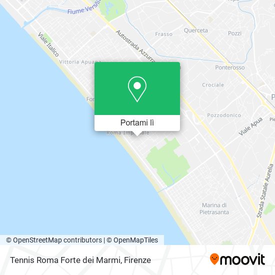 Mappa Tennis Roma Forte dei Marmi
