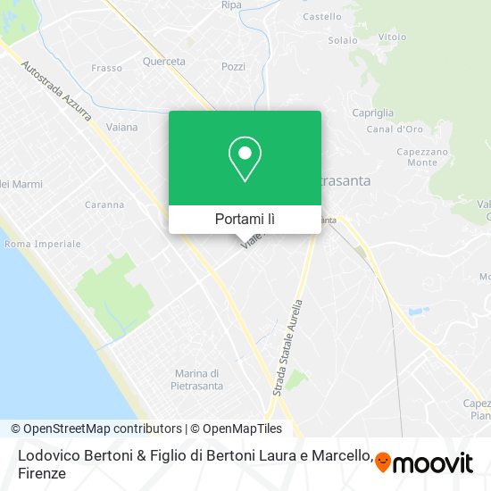 Mappa Lodovico Bertoni & Figlio di Bertoni Laura e Marcello