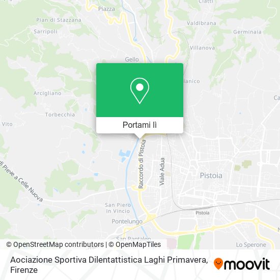 Mappa Aociazione Sportiva Dilentattistica Laghi Primavera