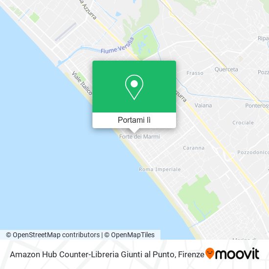 Mappa Amazon Hub Counter-Libreria Giunti al Punto