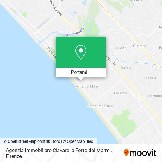 Mappa Agenzia Immobiliare Ciavarella Forte dei Marmi