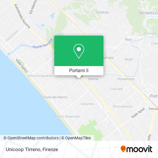 Mappa Unicoop Tirreno