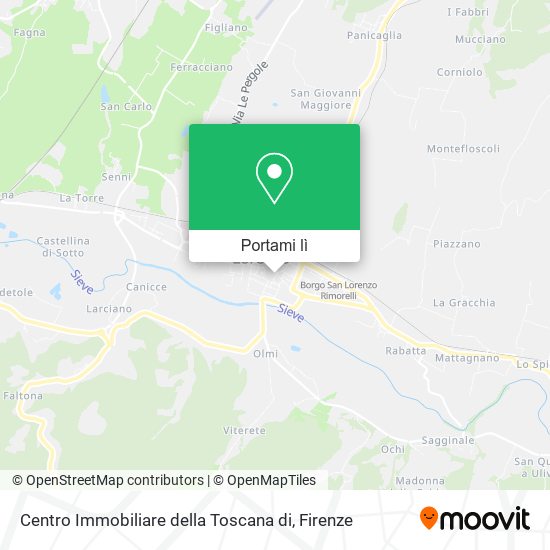 Mappa Centro Immobiliare della Toscana di