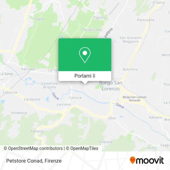 Mappa Petstore Conad