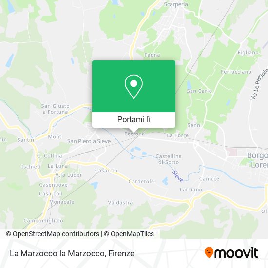 Mappa La Marzocco la Marzocco