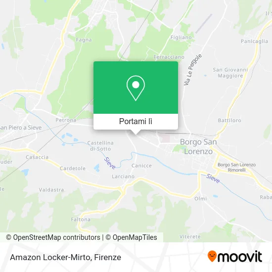 Mappa Amazon Locker-Mirto