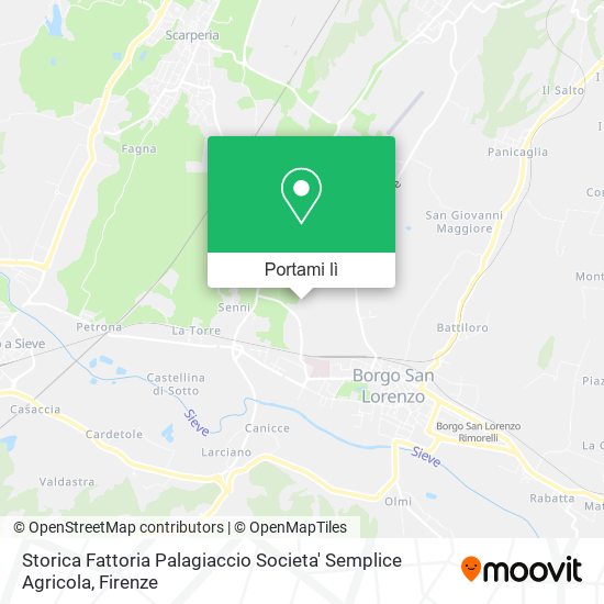 Mappa Storica Fattoria Palagiaccio Societa' Semplice Agricola