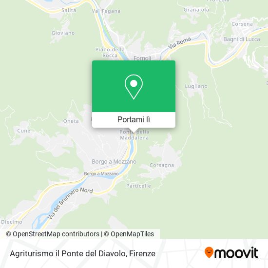 Mappa Agriturismo il Ponte del Diavolo