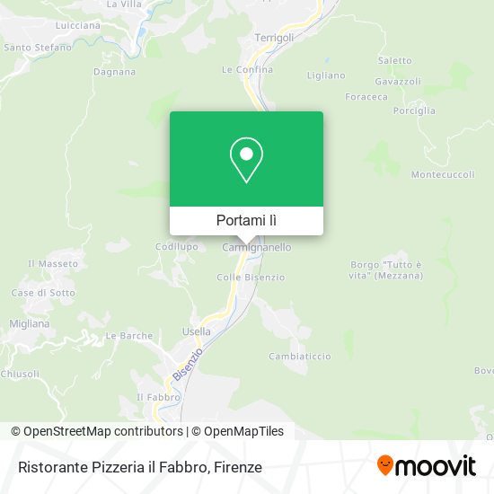Mappa Ristorante Pizzeria il Fabbro