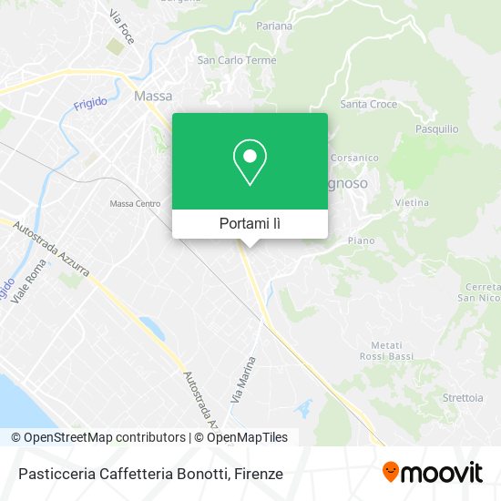 Mappa Pasticceria Caffetteria Bonotti