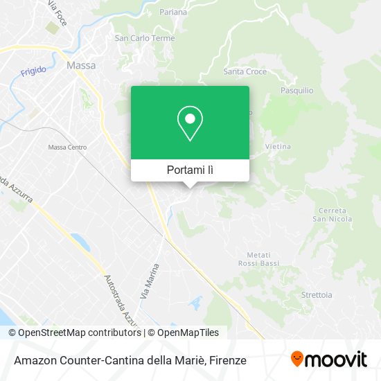 Mappa Amazon Counter-Cantina della Mariè