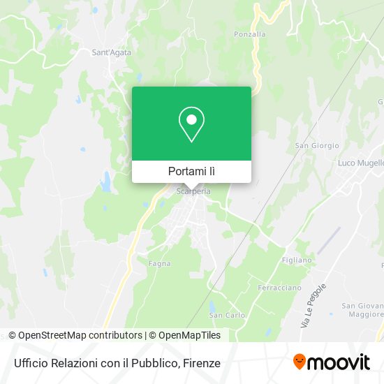 Mappa Ufficio Relazioni con il Pubblico