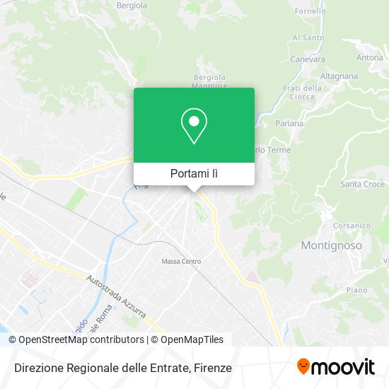 Mappa Direzione Regionale delle Entrate