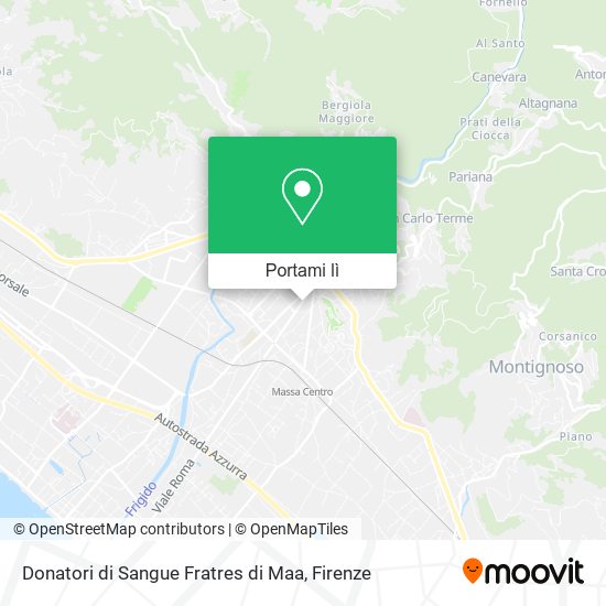 Mappa Donatori di Sangue Fratres di Maa