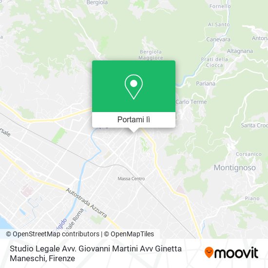 Mappa Studio Legale Avv. Giovanni Martini Avv Ginetta Maneschi