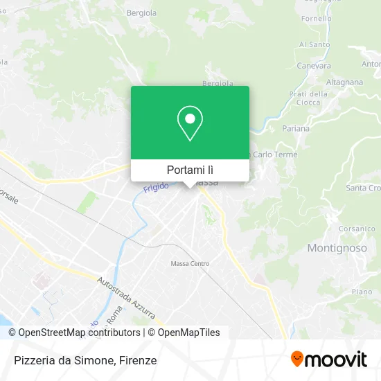 Mappa Pizzeria da Simone