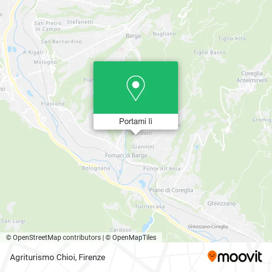 Mappa Agriturismo Chioi
