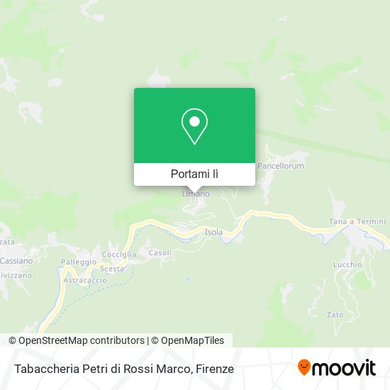 Mappa Tabaccheria Petri di Rossi Marco