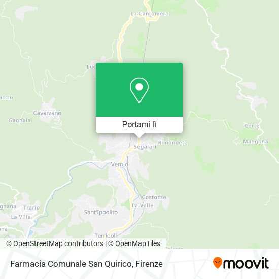 Mappa Farmacia Comunale San Quirico