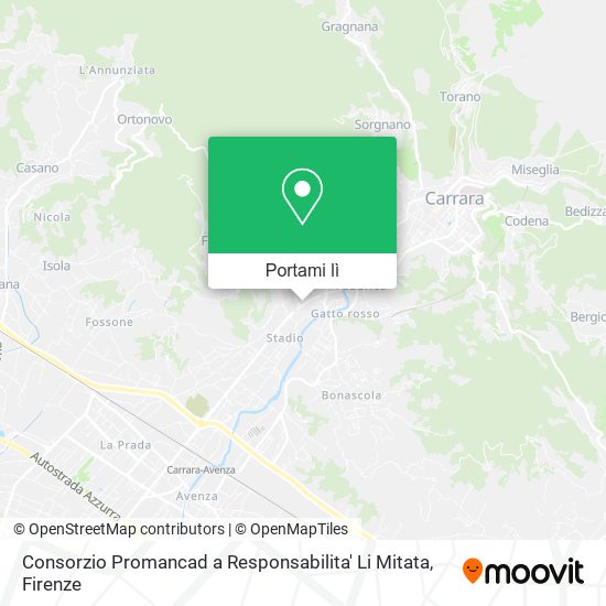 Mappa Consorzio Promancad a Responsabilita' Li Mitata
