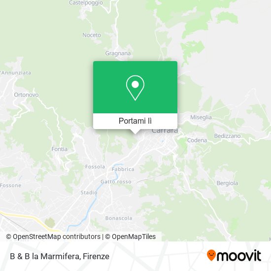 Mappa B & B la Marmifera