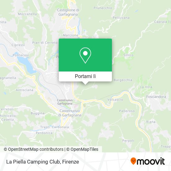 Mappa La Piella Camping Club