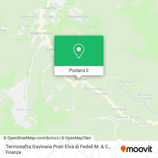 Mappa Termonafta Gavinana Prati Elsa di Fedeli M. & C.