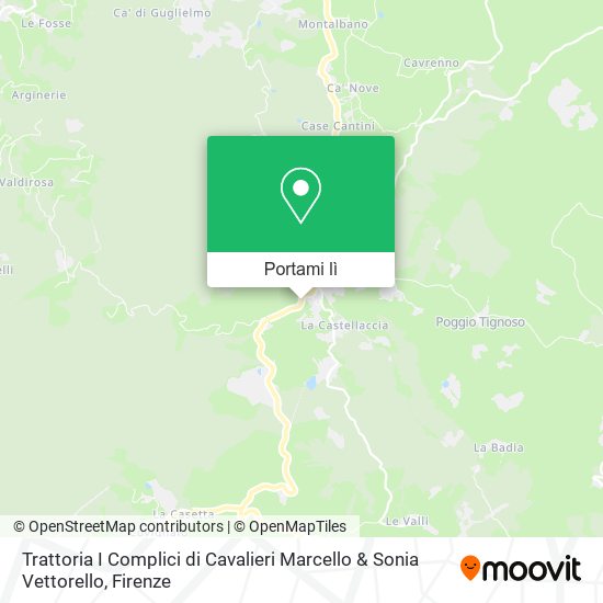 Mappa Trattoria I Complici di Cavalieri Marcello & Sonia Vettorello